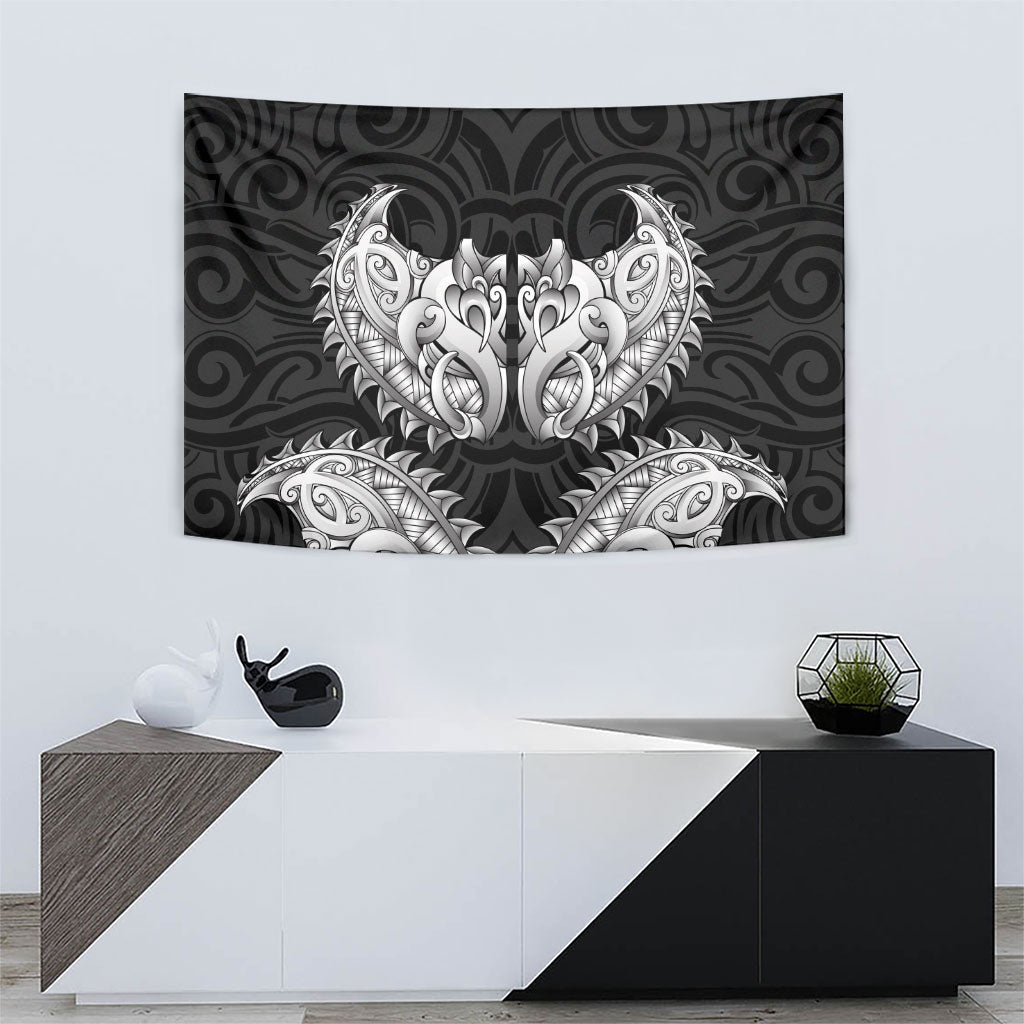 New Zealand Ta Moko Tapestry Aotearoa Maori Chest Tattoo Black LT14 - Polynesian Pride