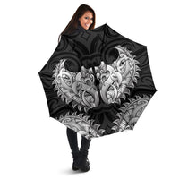 New Zealand Ta Moko Umbrella Aotearoa Maori Chest Tattoo Black LT14 - Polynesian Pride