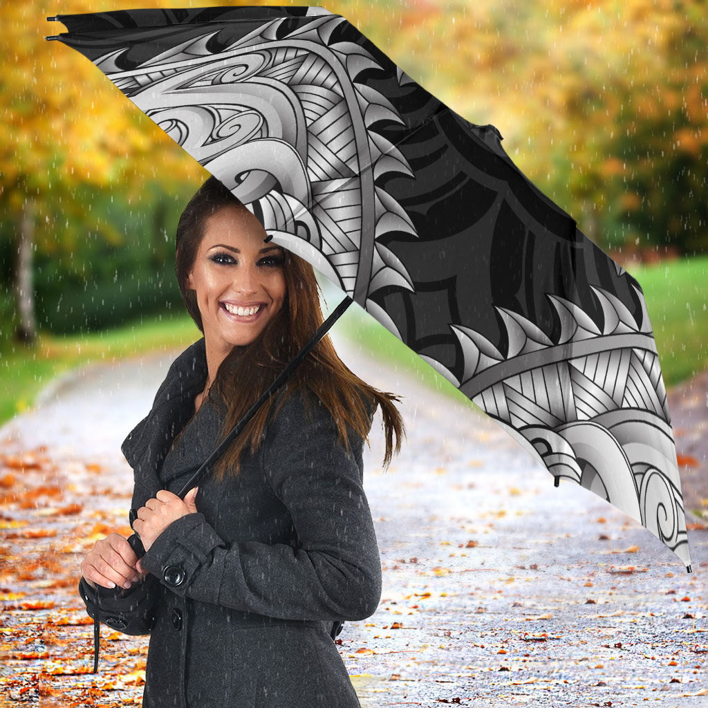 New Zealand Ta Moko Umbrella Aotearoa Maori Chest Tattoo Black LT14 - Polynesian Pride