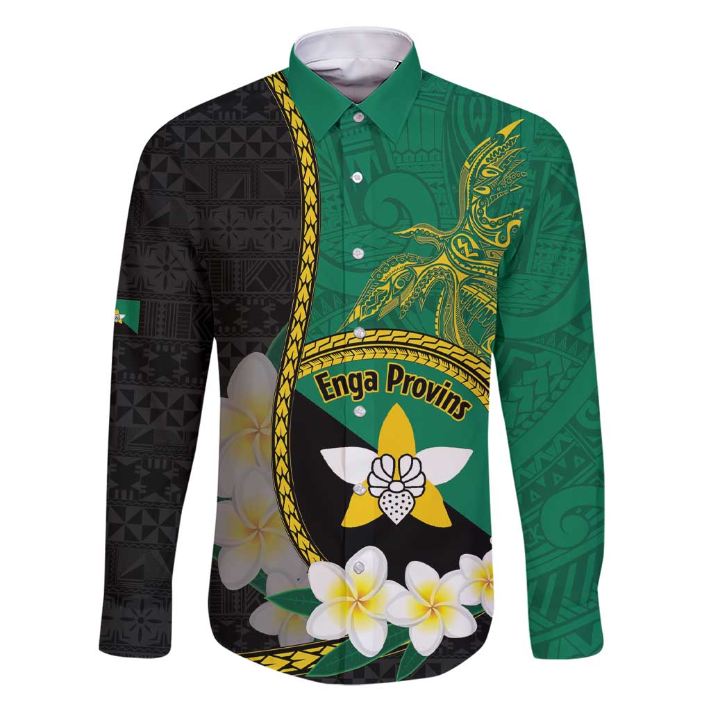 Personalised PNG Enga Provins Family Matching Short Sleeve Bodycon Dress and Hawaiian Shirt Papua New Guinea Plumeria Melanesian Pattern - Polynesian Pride