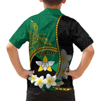 Personalised PNG Enga Provins Hawaiian Shirt Papua New Guinea Plumeria Melanesian Pattern - Polynesian Pride