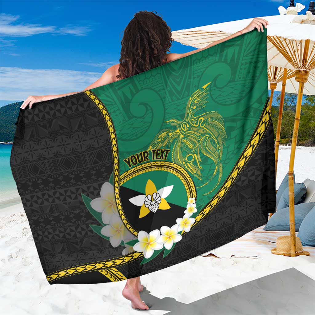 Personalised PNG Enga Provins Sarong Papua New Guinea Plumeria Melanesian Pattern - Polynesian Pride