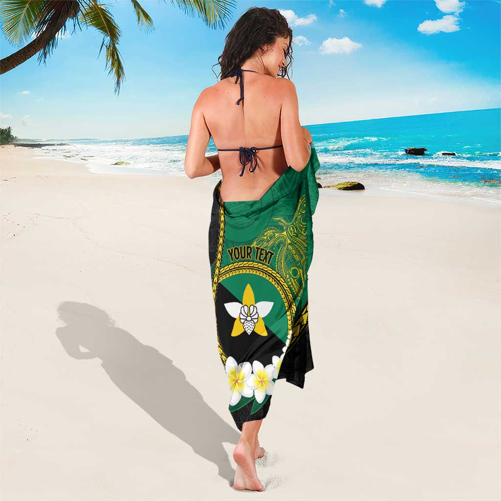 Personalised PNG Enga Provins Sarong Papua New Guinea Plumeria Melanesian Pattern - Polynesian Pride
