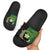Personalised PNG Enga Provins Slide Sandals Papua New Guinea Plumeria Melanesian Pattern - Polynesian Pride