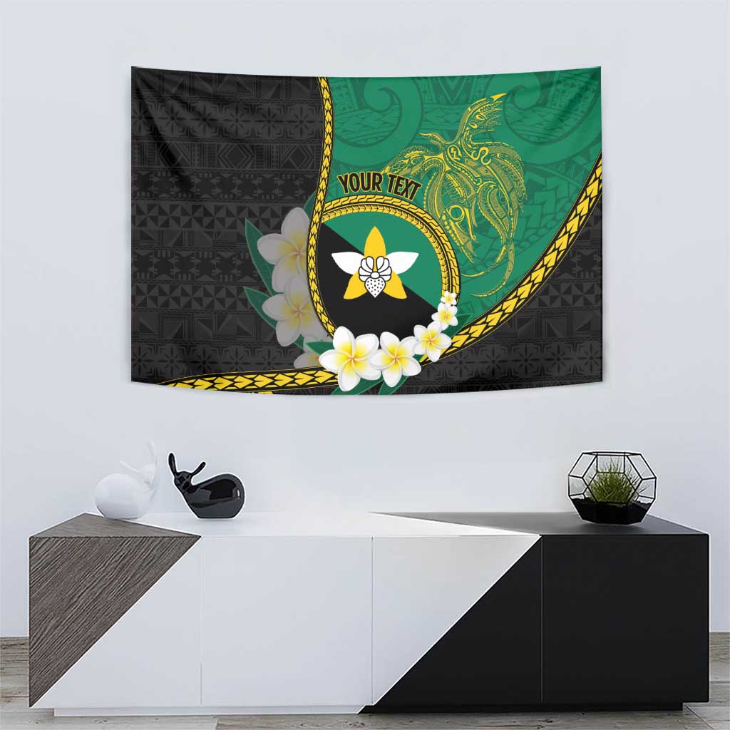 Personalised PNG Enga Provins Tapestry Papua New Guinea Plumeria Melanesian Pattern LT14 - Polynesian Pride