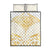 Gold White New Zealand Manta Ray Quilt Bed Set Aotearoa Maori Haehae - Polynesian Pride