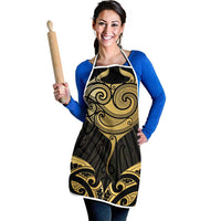 Gold Black New Zealand Manta Ray Apron Aotearoa Maori Haehae - Polynesian Pride