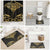 Gold Black New Zealand Manta Ray Bathroom Set Aotearoa Maori Haehae - Polynesian Pride
