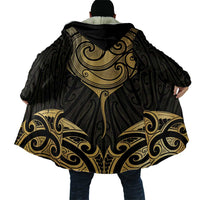 Gold Black New Zealand Manta Ray Cloak Aotearoa Maori Haehae - Polynesian Pride
