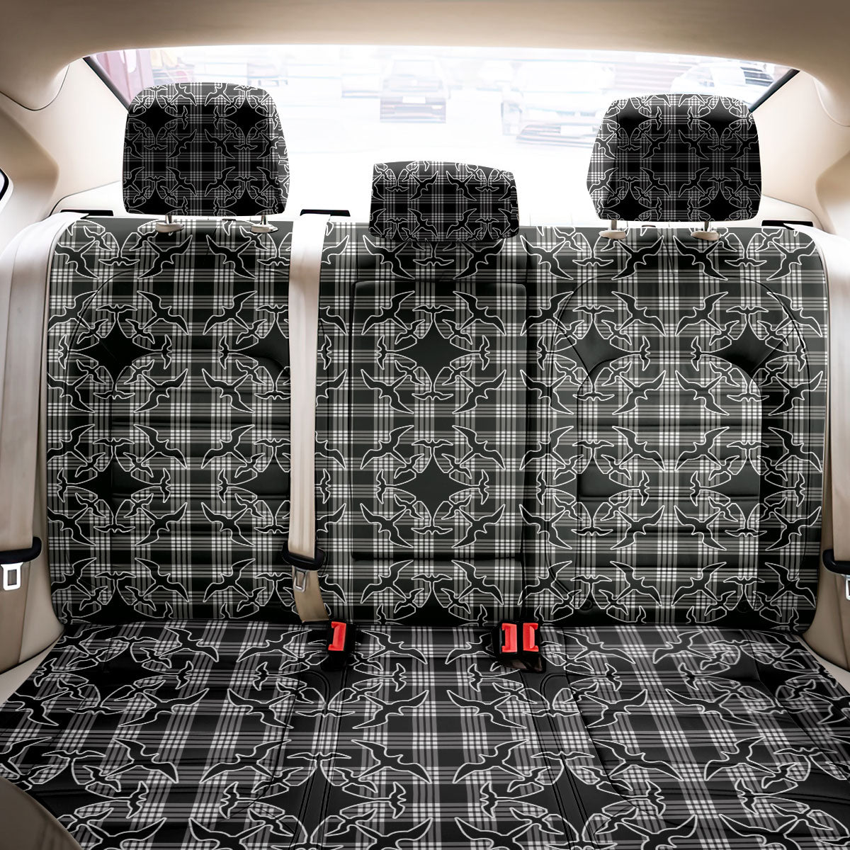 Eleele Hawaii Iwa Bird Palaka Motifs Back Car Seat Cover LT14 - Polynesian Pride