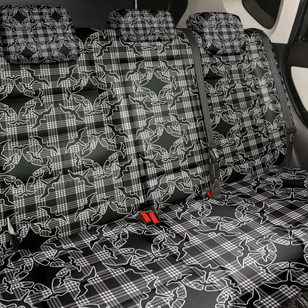 Eleele Hawaii Iwa Bird Palaka Motifs Back Car Seat Cover LT14 - Polynesian Pride