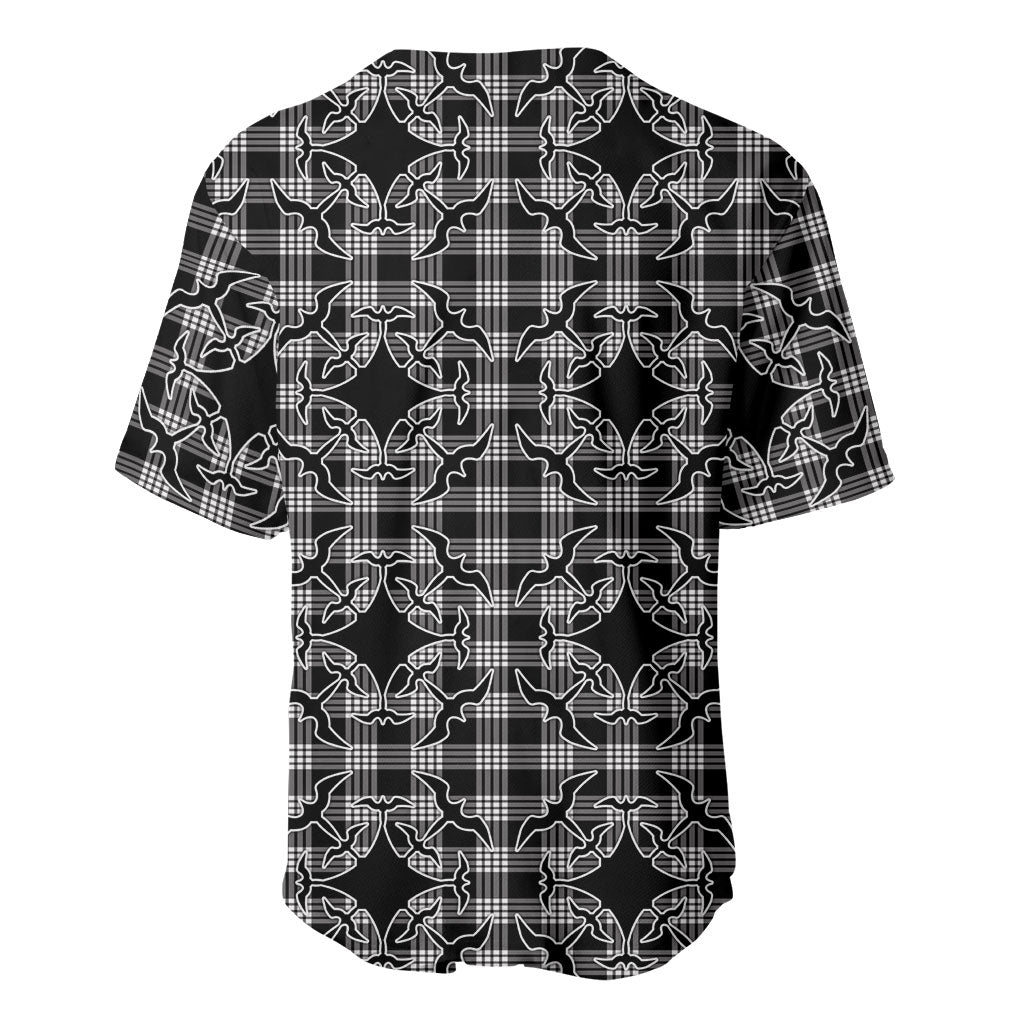 Eleele Hawaii Iwa Bird Palaka Motifs Baseball Jersey LT14 - Polynesian Pride