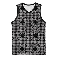 Eleele Hawaii Iwa Bird Palaka Motifs Basketball Jersey LT14 Unisex Black - Polynesian Pride