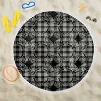 Eleele Hawaii Iwa Bird Palaka Motifs Beach Blanket LT14 One Size 150cm Black - Polynesian Pride