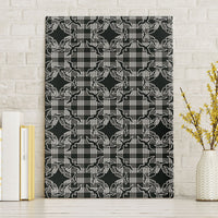 Eleele Hawaii Iwa Bird Palaka Motifs Canvas Wall Art LT14 Without Frame Black - Polynesian Pride