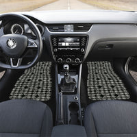 Eleele Hawaii Iwa Bird Palaka Motifs Car Mats LT14 Set 2pcs - Front Black - Polynesian Pride