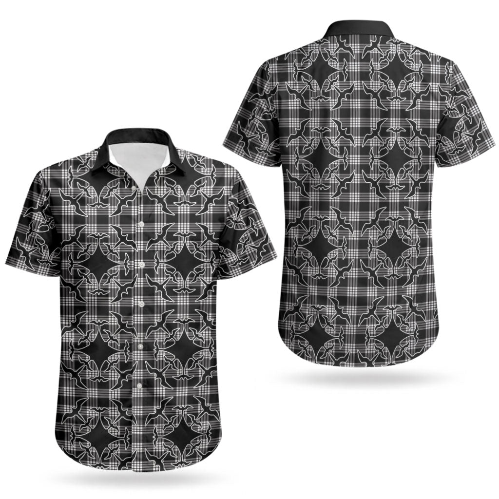 Eleele Hawaii Iwa Bird Palaka Motifs Couples Matching Mermaid Dress and Hawaiian Shirt LT14 - Polynesian Pride