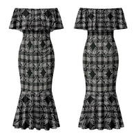 Eleele Hawaii Iwa Bird Palaka Motifs Couples Matching Mermaid Dress and Hawaiian Shirt LT14 - Polynesian Pride