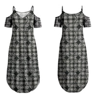 Eleele Hawaii Iwa Bird Palaka Motifs Couples Matching Summer Maxi Dress and Hawaiian Shirt LT14 - Polynesian Pride