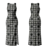 Eleele Hawaii Iwa Bird Palaka Motifs Couples Matching Tank Maxi Dress and Hawaiian Shirt LT14 - Polynesian Pride