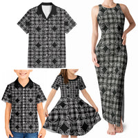 Eleele Hawaii Iwa Bird Palaka Motifs Family Matching Tank Maxi Dress and Hawaiian Shirt LT14 - Polynesian Pride