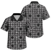 Eleele Hawaii Iwa Bird Palaka Motifs Family Matching Tank Maxi Dress and Hawaiian Shirt LT14 Son's Shirt Black - Polynesian Pride