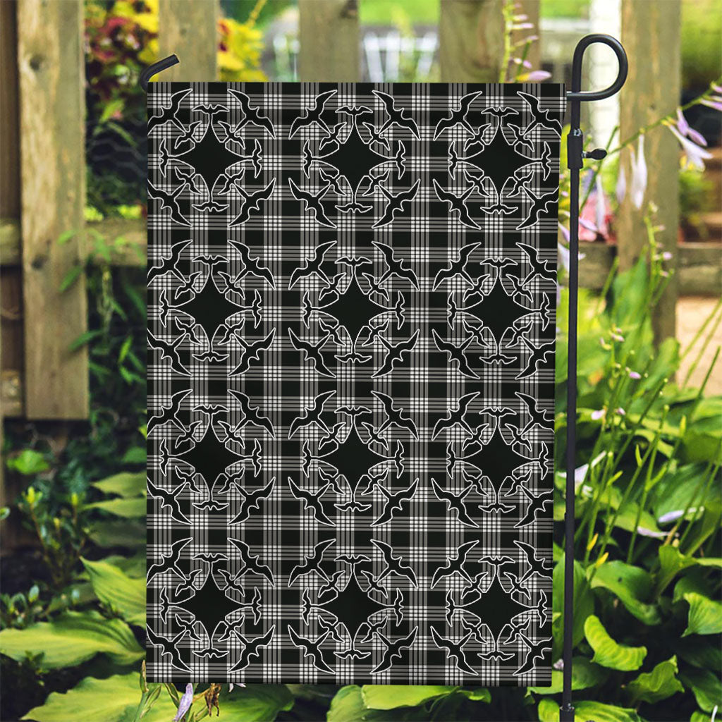 Eleele Hawaii Iwa Bird Palaka Motifs Garden Flag LT14 Garden Flag Black - Polynesian Pride