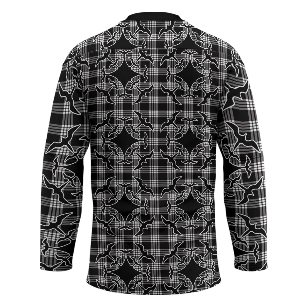 Eleele Hawaii Iwa Bird Palaka Motifs Hockey Jersey LT14 - Polynesian Pride