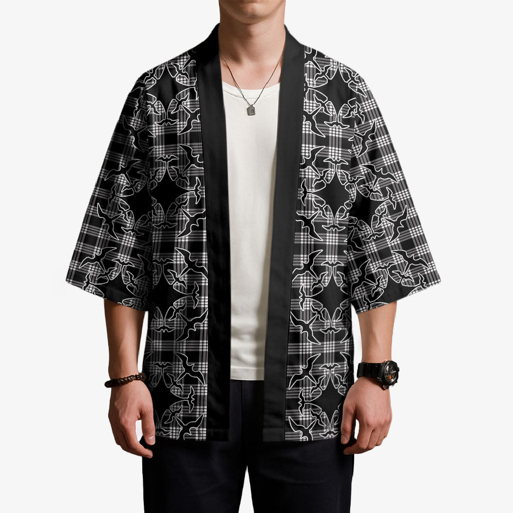 Eleele Hawaii Iwa Bird Palaka Motifs Kimono LT14 - Polynesian Pride