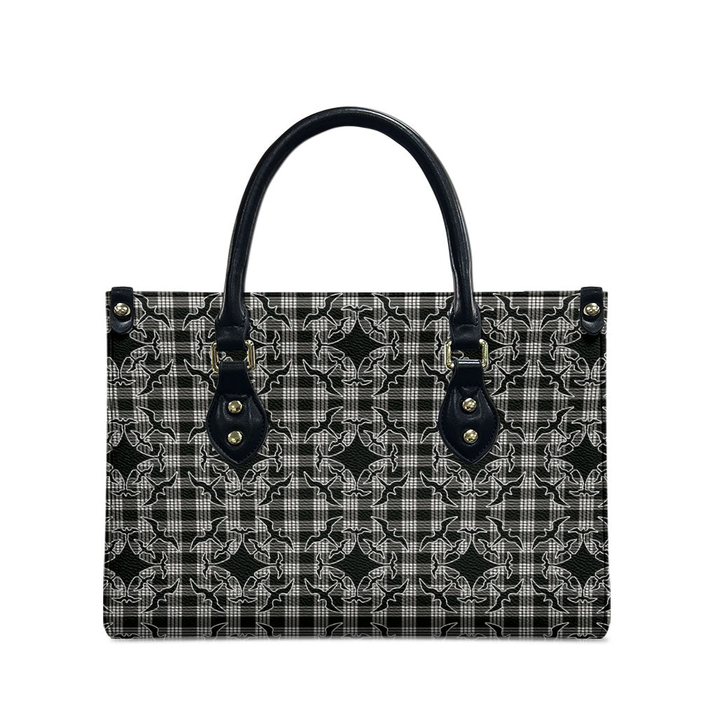 Eleele Hawaii Iwa Bird Palaka Motifs Leather Bag LT14 - Polynesian Pride