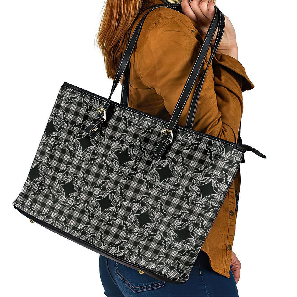 Eleele Hawaii Iwa Bird Palaka Motifs Leather Tote Bag LT14 - Polynesian Pride