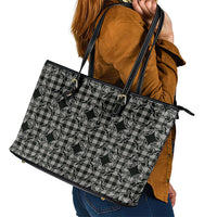Eleele Hawaii Iwa Bird Palaka Motifs Leather Tote Bag LT14 - Polynesian Pride
