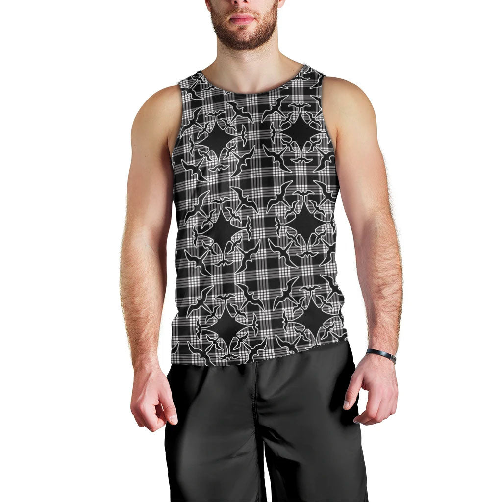 Eleele Hawaii Iwa Bird Palaka Motifs Men Tank Top LT14 - Polynesian Pride