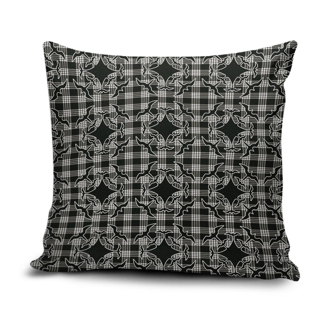 Eleele Hawaii Iwa Bird Palaka Motifs Pillow Cover LT14 Black - Polynesian Pride
