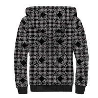 Eleele Hawaii Iwa Bird Palaka Motifs Sherpa Hoodie LT14 - Polynesian Pride