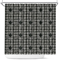 Eleele Hawaii Iwa Bird Palaka Motifs Shower Curtain LT14 Black - Polynesian Pride