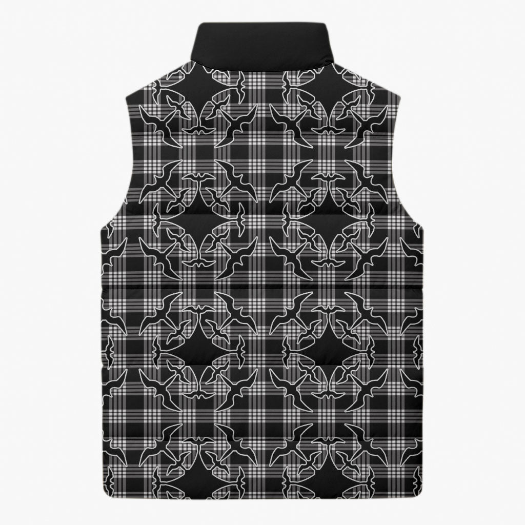 Eleele Hawaii Iwa Bird Palaka Motifs Sleeveless Puffer Jacket LT14 - Polynesian Pride