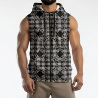 Eleele Hawaii Iwa Bird Palaka Motifs Sleeveless Zip Hoodie LT14 - Polynesian Pride