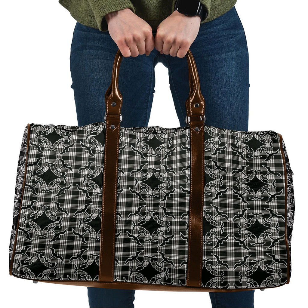 Eleele Hawaii Iwa Bird Palaka Motifs Travel Bag LT14 Black - Polynesian Pride