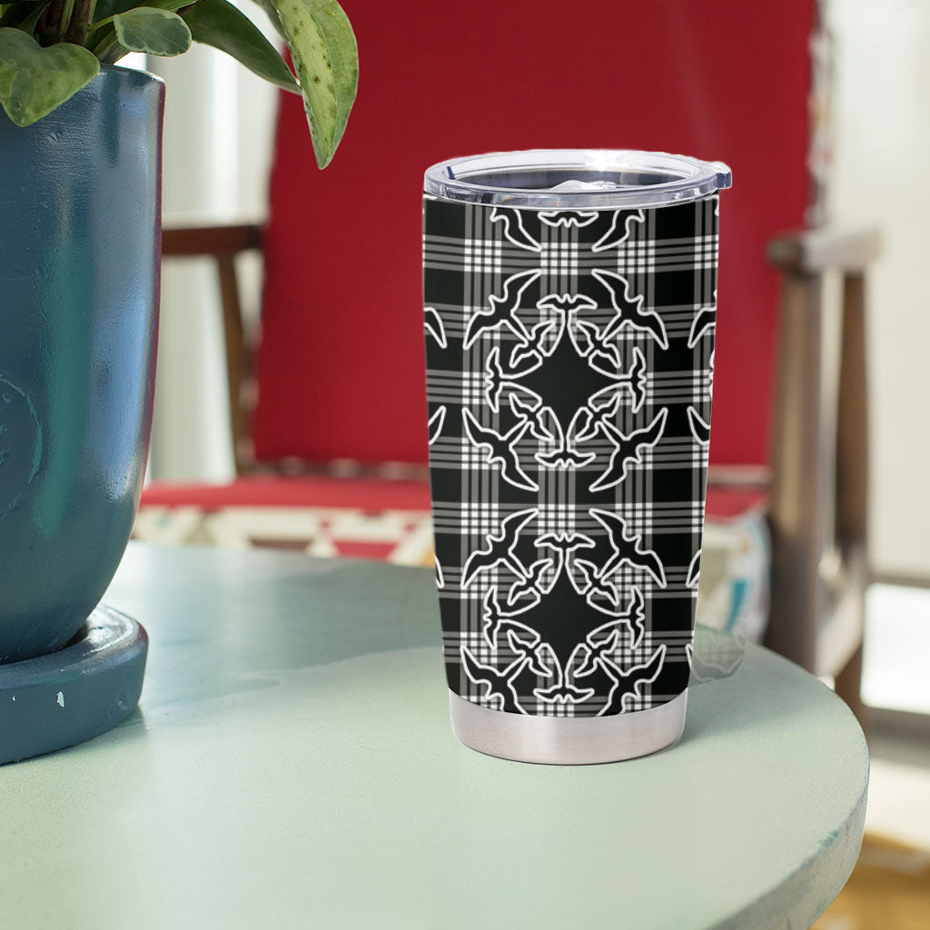 Eleele Hawaii Iwa Bird Palaka Motifs Tumbler Cup LT14 - Polynesian Pride