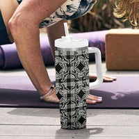 Eleele Hawaii Iwa Bird Palaka Motifs Tumbler With Handle LT14 - Polynesian Pride