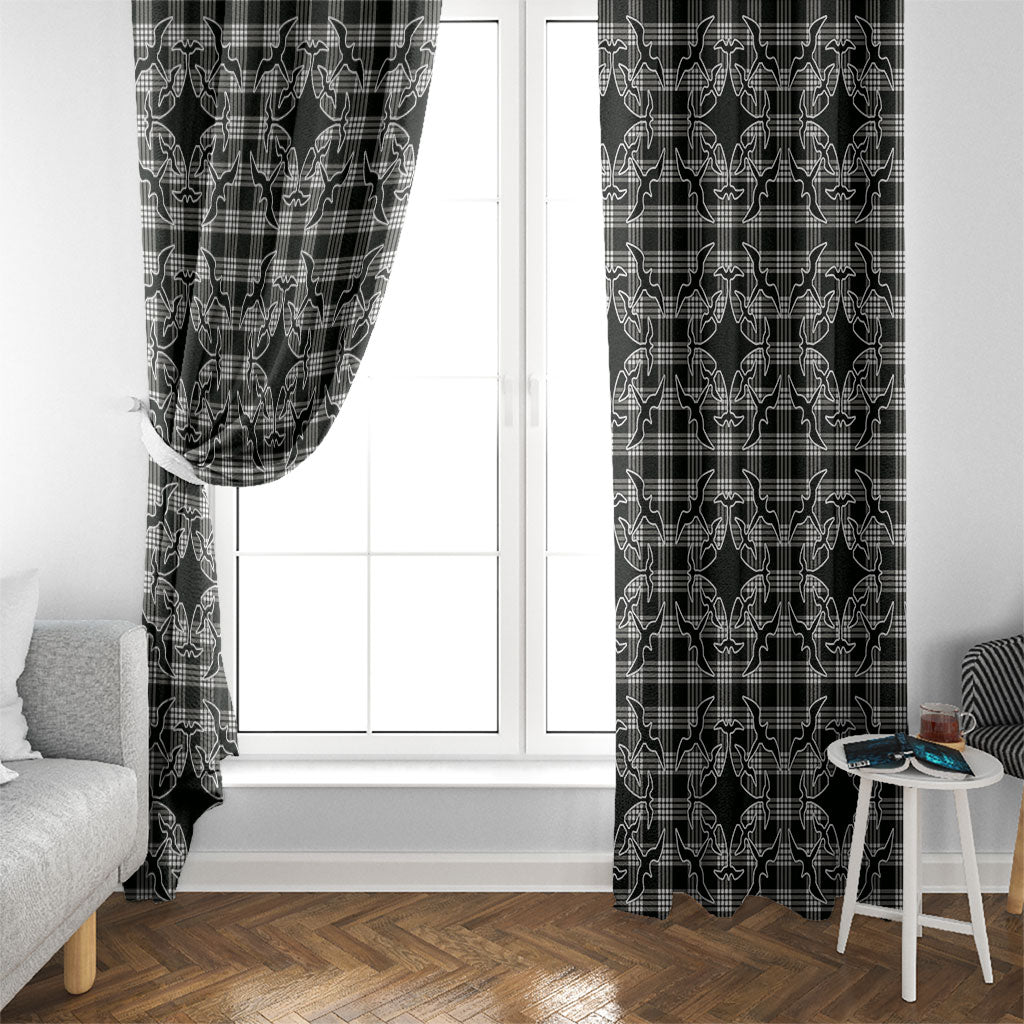 Eleele Hawaii Iwa Bird Palaka Motifs Window Curtain LT14 - Polynesian Pride