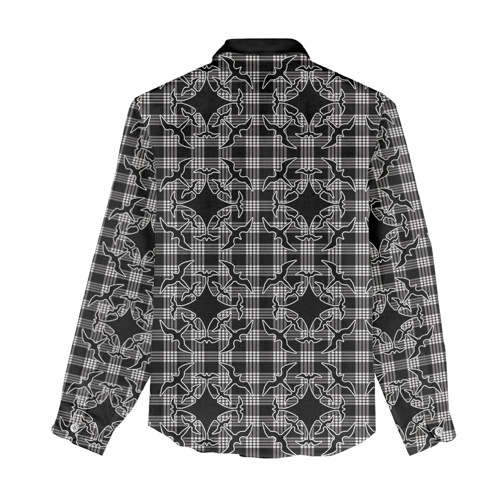 Eleele Hawaii Iwa Bird Palaka Motifs Women Casual Shirt LT14 - Polynesian Pride