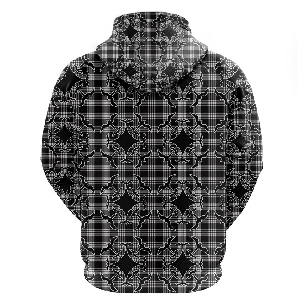 Eleele Hawaii Iwa Bird Palaka Motifs Zip Hoodie LT14 - Polynesian Pride