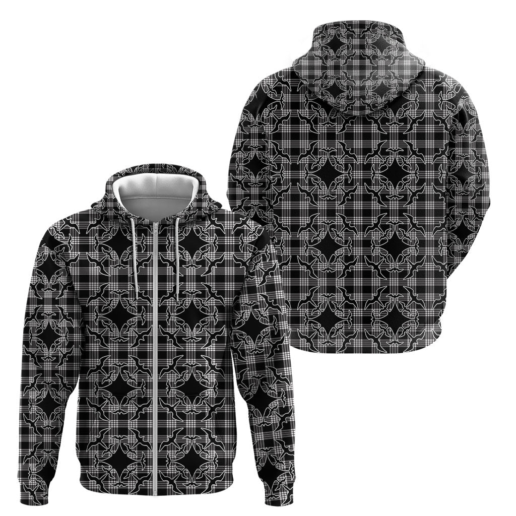 Eleele Hawaii Iwa Bird Palaka Motifs Zip Hoodie LT14 - Polynesian Pride