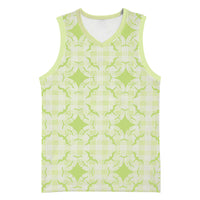 Omaomao Hawaii Iwa Bird Palaka Motifs Basketball Jersey LT14 Unisex Green - Polynesian Pride