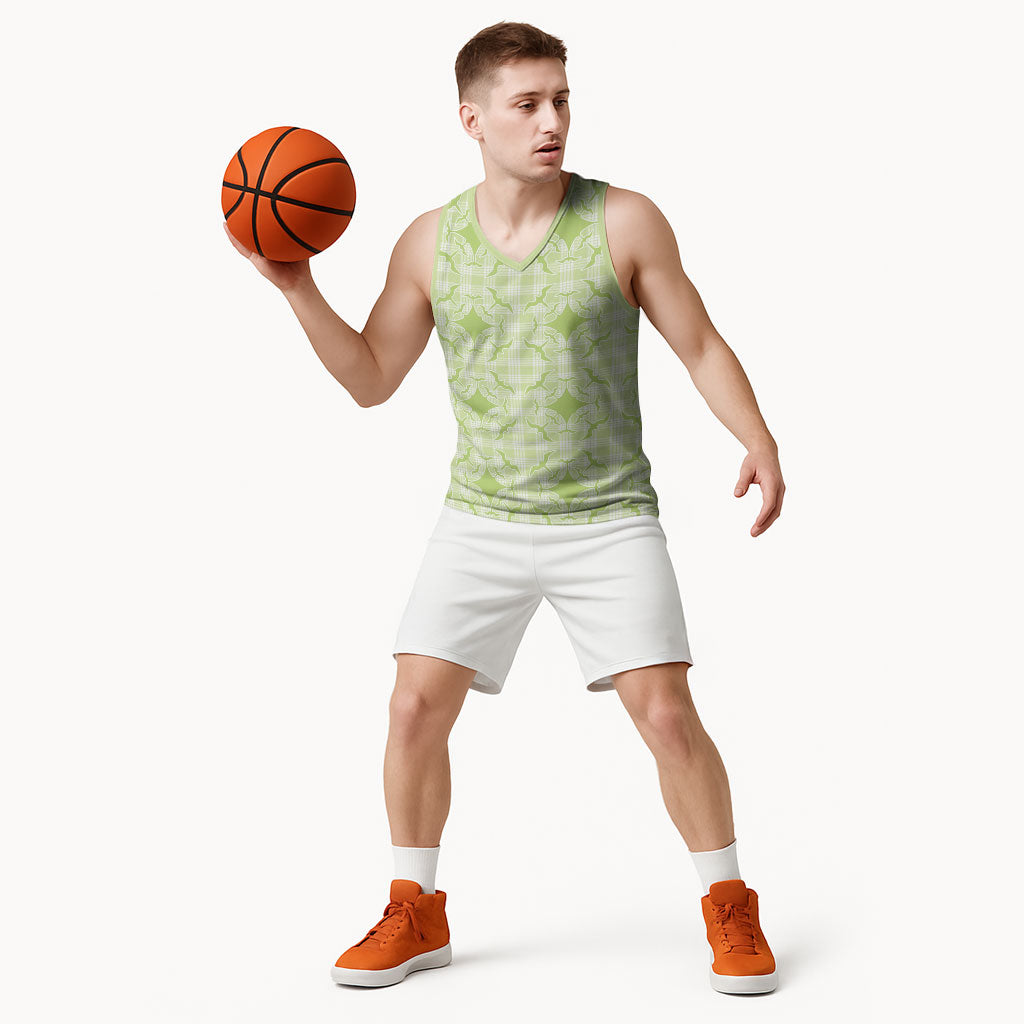 Omaomao Hawaii Iwa Bird Palaka Motifs Basketball Jersey LT14 - Polynesian Pride