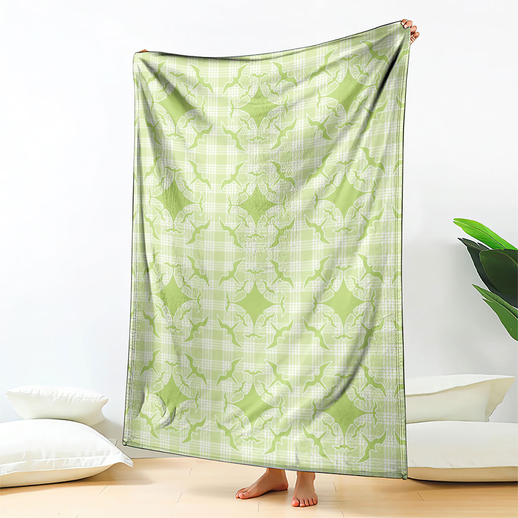 Omaomao Hawaii Iwa Bird Palaka Motifs Blanket LT14 - Polynesian Pride