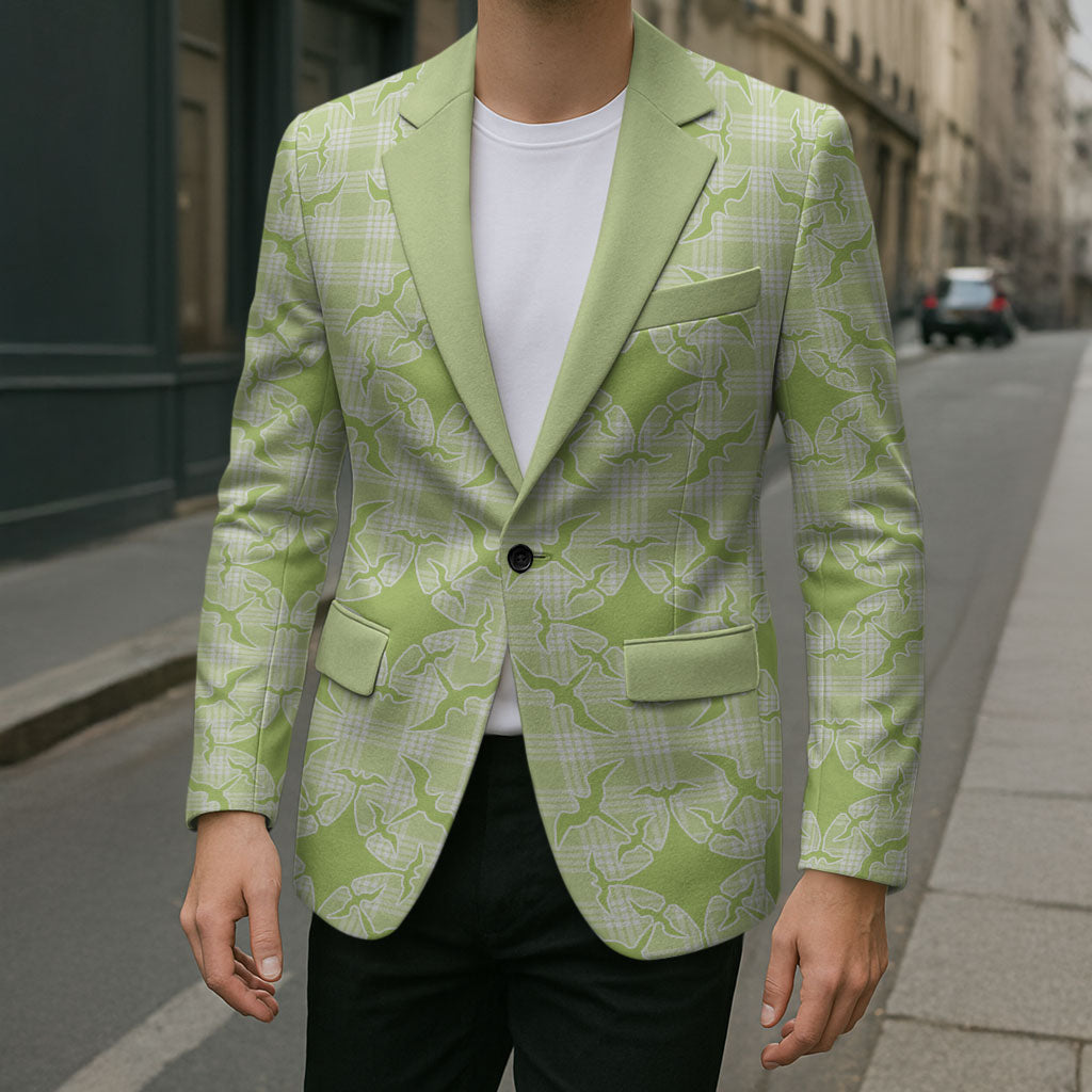 Omaomao Hawaii Iwa Bird Palaka Motifs Blazer LT14 - Polynesian Pride