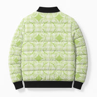 Omaomao Hawaii Iwa Bird Palaka Motifs Bomber Puffer Jacket LT14 - Polynesian Pride